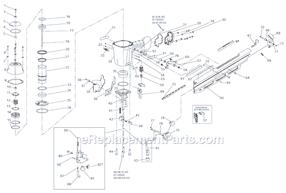 Bostitch N88RH-2MCN Pneumatic Stick Nailer Page A Diagram