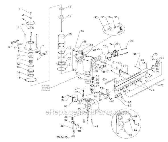 Bostitch N89RH17 Pneumatic Stick Nailer Page A Diagram