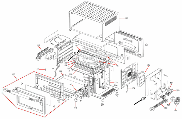 Breville BOV800XL Smart Oven Page A Diagram