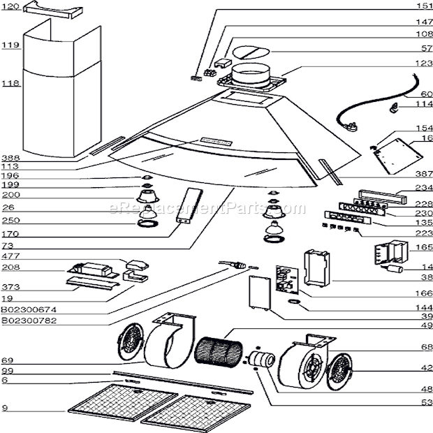 Broan RM659004 Range Hood Page A Diagram