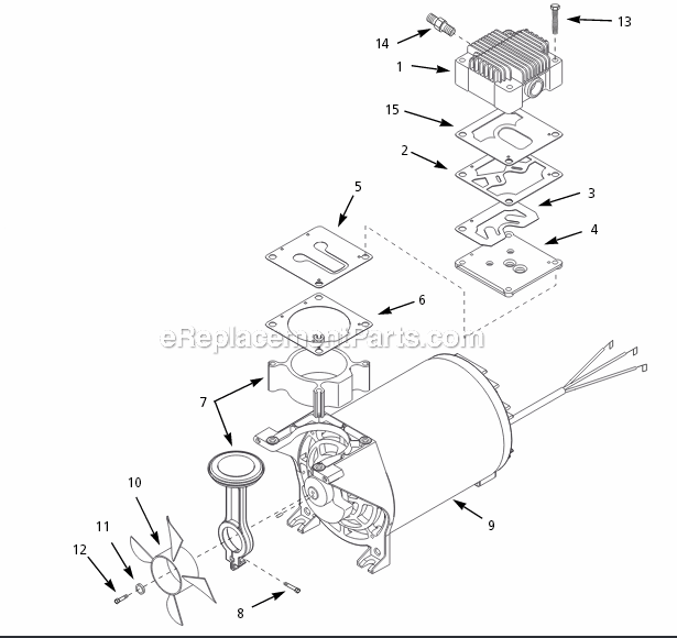 Campbell Hausfeld WL361000AJ Portable Air Compressor Pump Page A Diagram