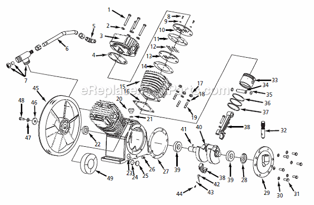Campbell Hausfeld DP500002AV (2006) Air Compressor Pump Page A Diagram