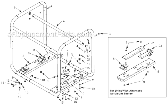 Campbell Hausfeld GN4514 Bolt-Together Generator Frame Page A Diagram