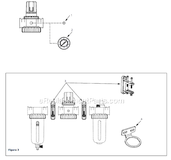 Campbell Hausfeld KBA109 (2006.04) Pressure Regulator Page A Diagram