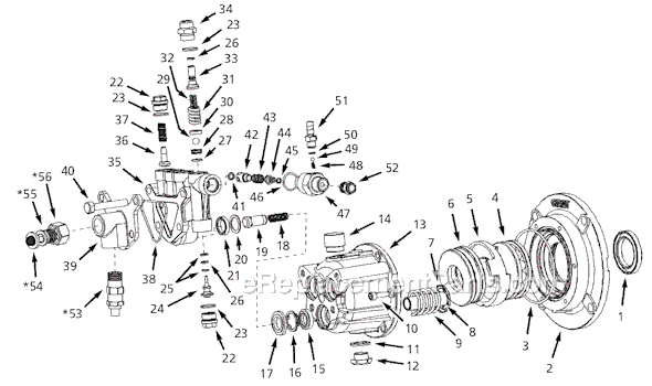 Campbell Hausfeld PM041802AV Pressure Washer Pump Page A Diagram