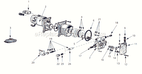 Campbell Hausfeld PW137500AV Universal Pump Page A Diagram