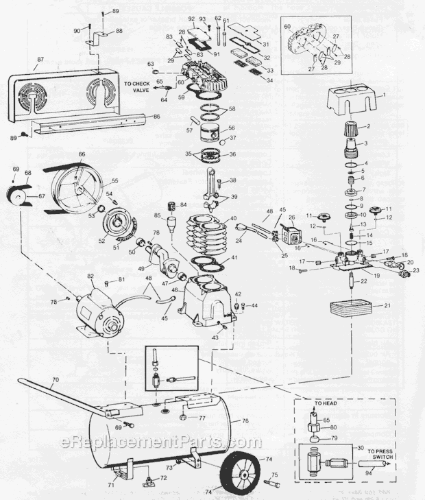 Campbell Hausfeld VT612201 Air Compressor Page A Diagram