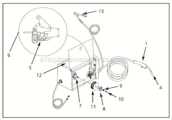 Campbell Hausfeld WF2150 Wire Feed Arc Welder Page A Diagram
