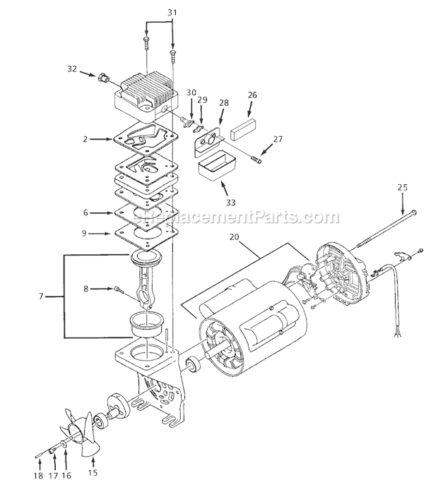 Campbell Hausfeld WL302700 Portable Air Compressor Pump Page A Diagram