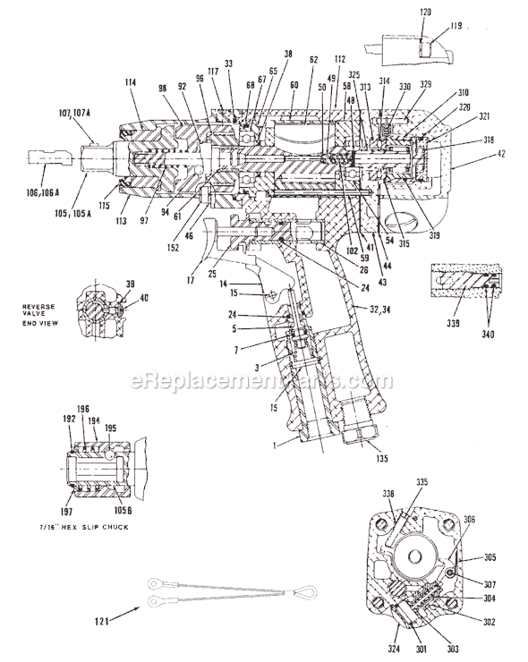 Chicago Pneumatic CP6031 TEBAK (T021951) Torque-Controlled Impact Wrench Page A Diagram