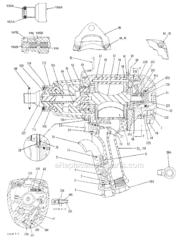 Chicago Pneumatic CP6060 TESAK (T021606) Torque-Controlled Impact Wrench Page A Diagram