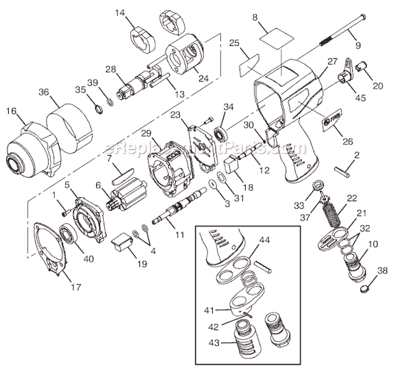 Chicago Pneumatic CP7740 (8941077400) 1/2" Impact Wrench Page A Diagram