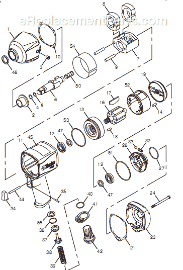 Chicago Pneumatic CP7750-2 (8941077522) 1/2" Impact Wrench Page A Diagram