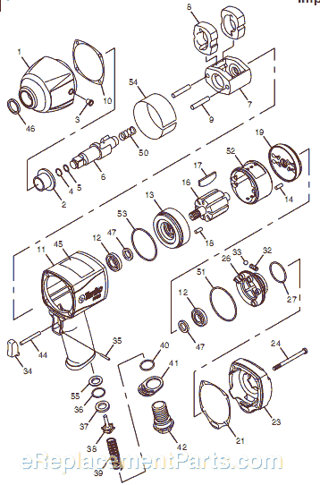 Chicago Pneumatic CP7750 (8941077520) 1/2" Impact Wrench Page A Diagram
