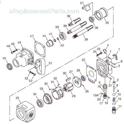 Chicago Pneumatic CP7778 (8941077780) 1" Impact Wrench Page A Diagram