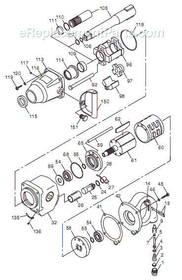 Chicago Pneumatic CP797SP-6 (T018653) 1" Impact Wrench Page A Diagram
