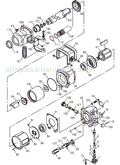 Chicago Pneumatic CP897SP-6 (T025380) 1" Impact Wrench Page A Diagram