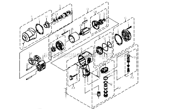 Chicago Pneumatic CP7748 Impact Wrench Page A Diagram