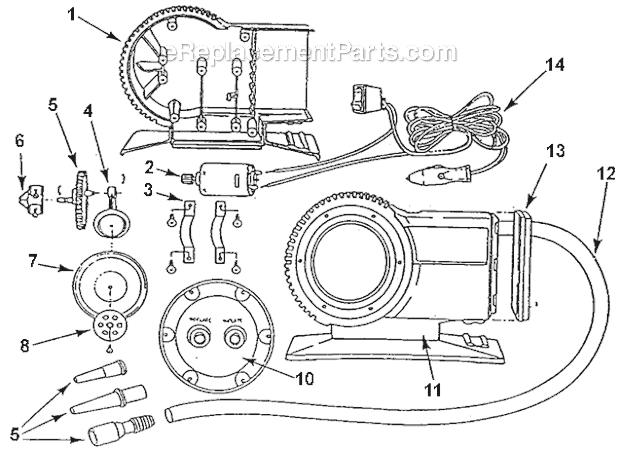 Coleman 2210A718 Inflate-All Page A Diagram