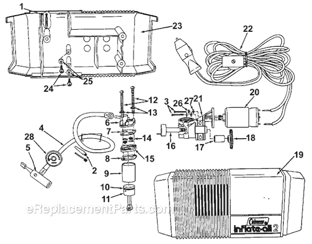 Coleman 2239E707 Inflate-All Page A Diagram