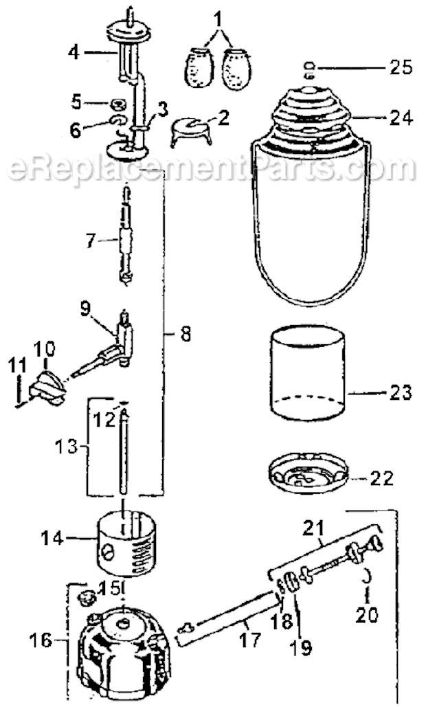 Coleman 285-730 Dual-Fuel / Wrap Lantern Page A Diagram