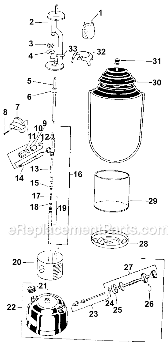 Coleman 286A743 Lantern-Red-Combo Page A Diagram