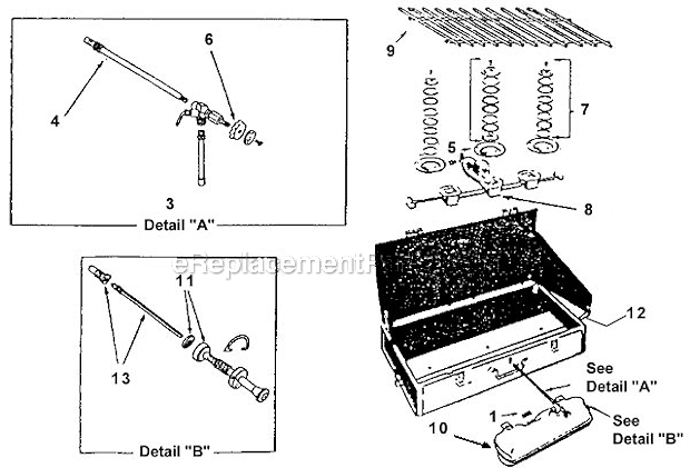 Coleman 428-A00 3-Burner Stove Page A Diagram