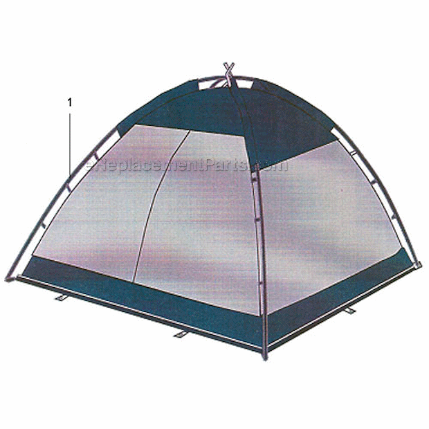 Coleman 9293-101 Dining Shelter - 10In. X 10In. - Shelter Page A Diagram