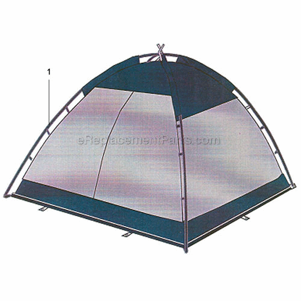 Coleman 9293A101 Dining Shelter - 10In. X 10In. - Shelter Page A Diagram