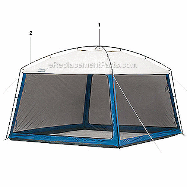Coleman 9392-131P Insta-Clip - 13In. X 11In. Shelter Page A Diagram