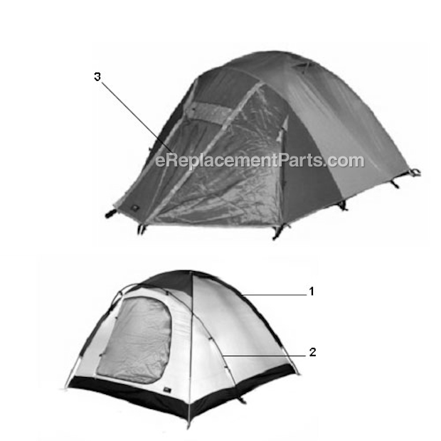 Coleman 9802-806 Bristol 3 Tent Page A Diagram