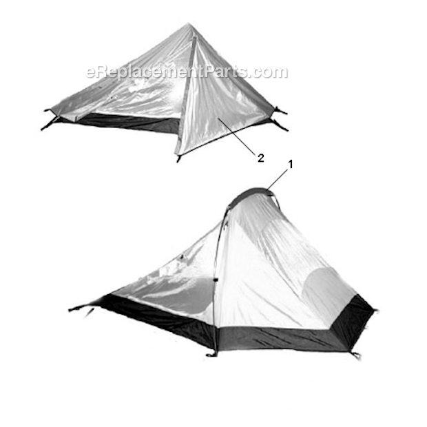 Coleman 9810-806 Inyo 2 Backpacking Tent Page A Diagram
