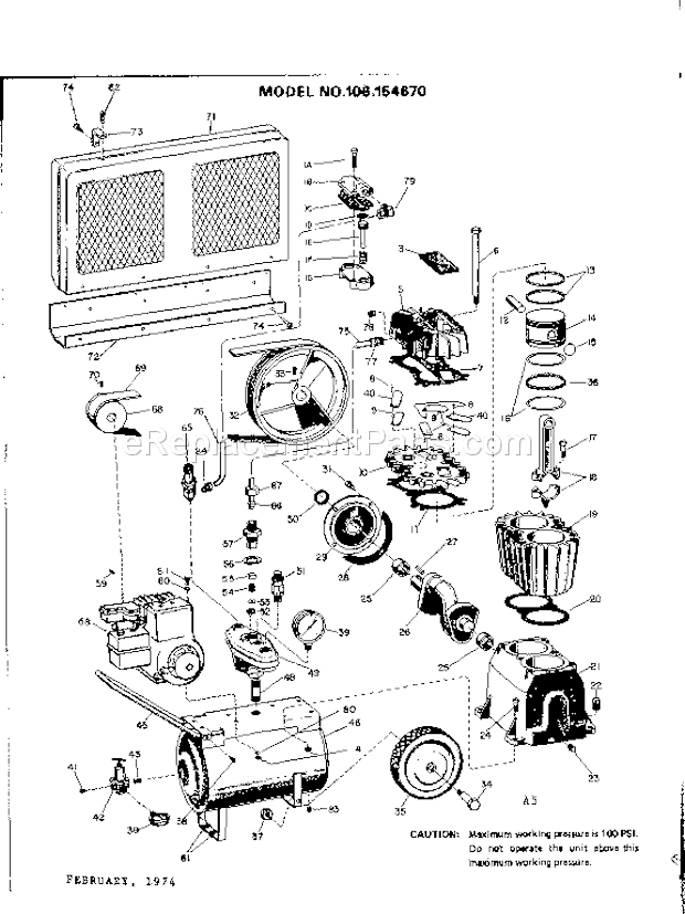 Craftsman 106154670 Twin Cylinder Tank Type Paint Sprayer Page A Diagram