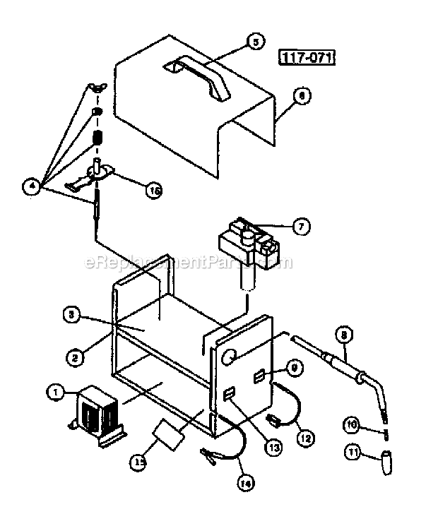 Craftsman 117-071 Welder Base Diagram