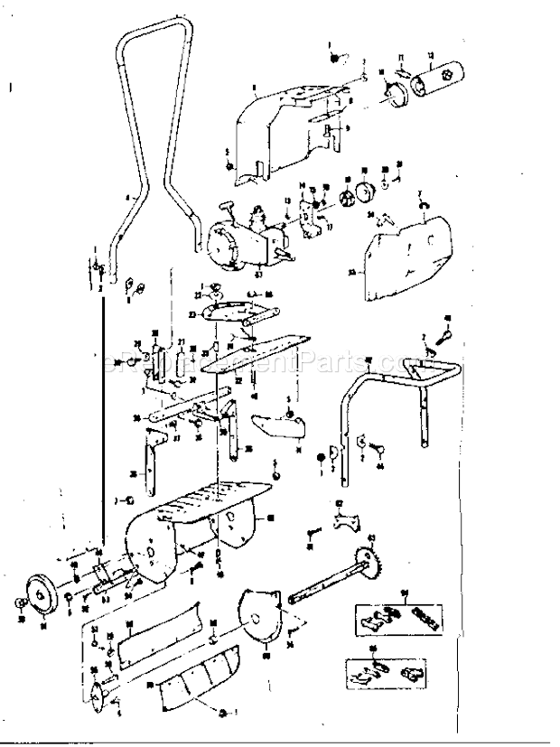 Craftsman 13181941 14 In. Light Weight Snowblower Replacement Parts Diagram