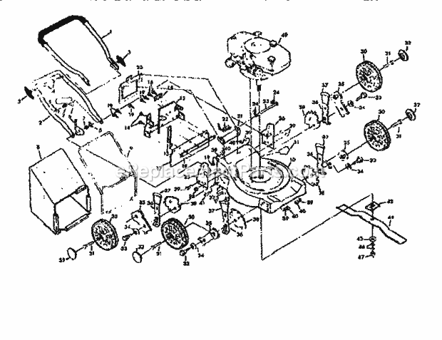 Craftsman 131907742 Lawn Mower Page A Diagram