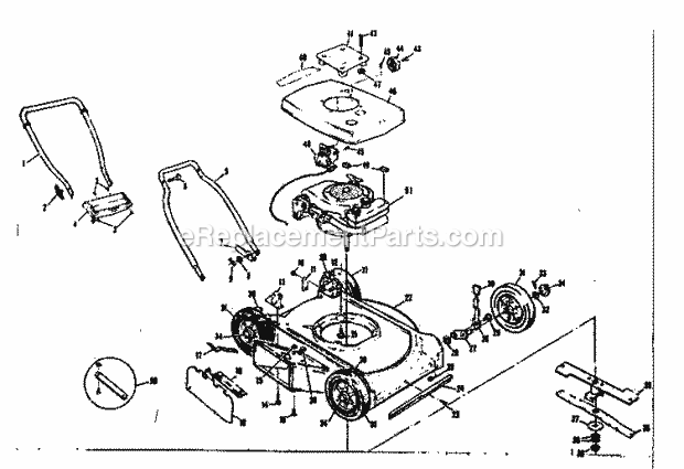 Craftsman 13191540 Lawn Mower Page A Diagram