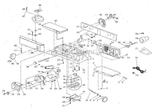 Craftsman 149236320 5-1/8 Inch Jointer Planer Unit Parts Diagram