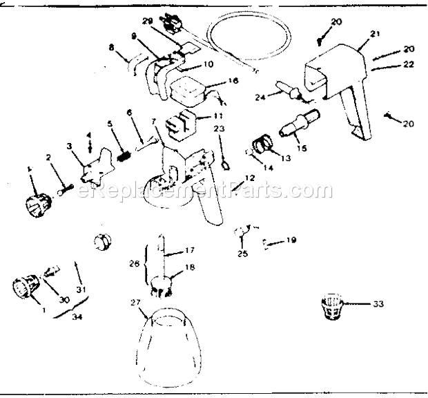 Craftsman 165155181 Airless Paint Sprayer Page A Diagram