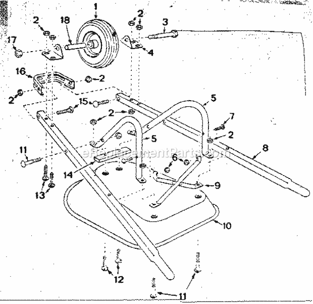 Craftsman 18987813 Wheelbarrow Page A Diagram