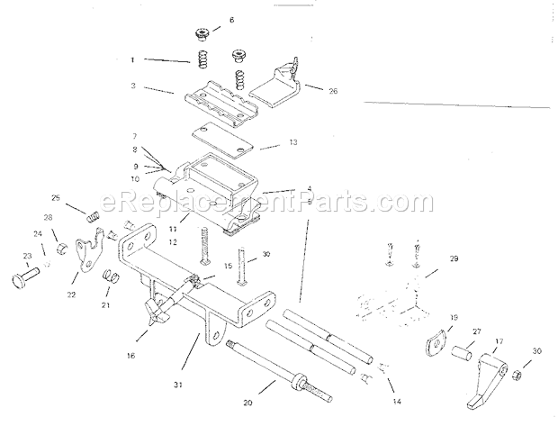 Craftsman 19596 Tool Holder Grinder Attachment Unit Parts Diagram