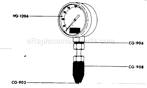 Craftsman 2442184 Compression Tester Unit Diagram