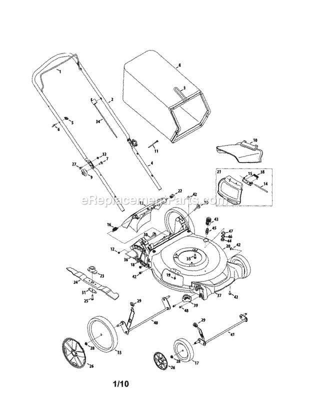 Craftsman 24737118 Lawn Mower Page A Diagram