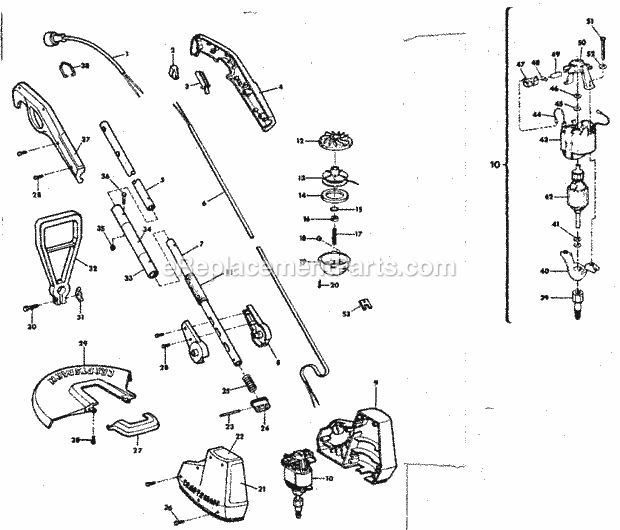 Craftsman 257796020 Trimmer Page A Diagram