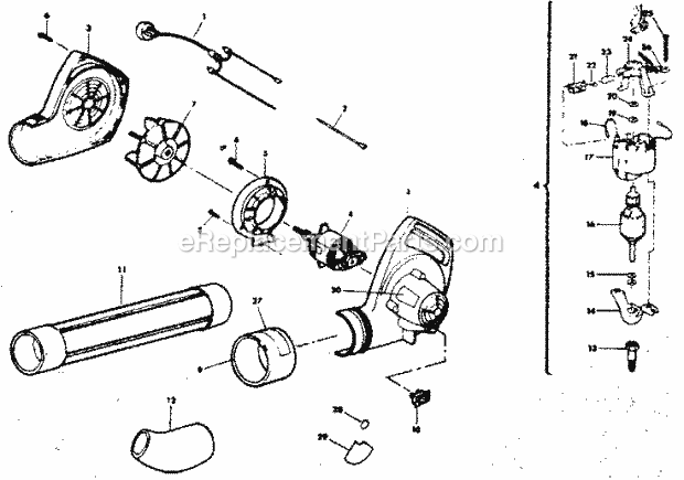Craftsman 257796310 Blower Page A Diagram