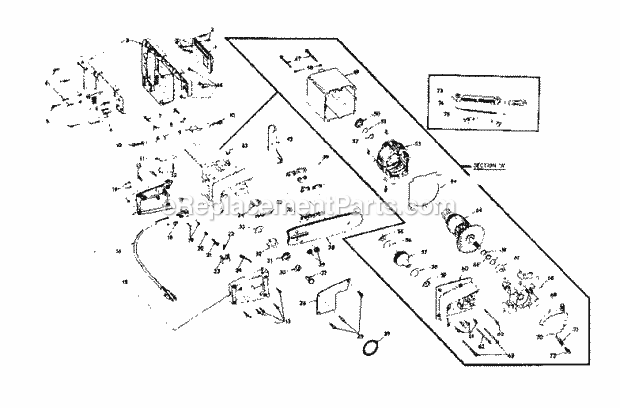 Craftsman 31534660 Electric Chainsaw Replacement Parts Diagram