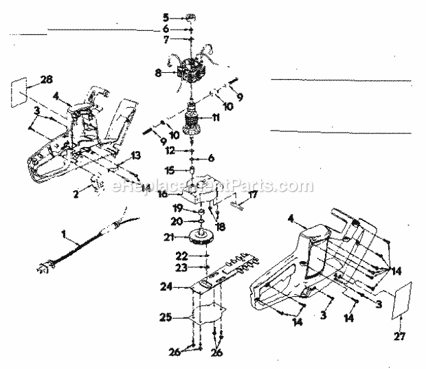 Craftsman 31581330 Hedge Trimmer Page A Diagram