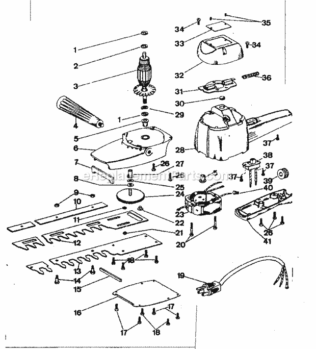 Craftsman 31585700 Hedge Trimmer Page A Diagram