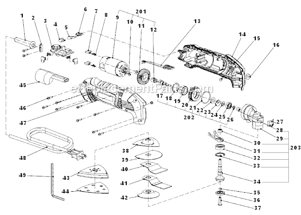 Craftsman 32023465 (2823032000) 2.0 Variable Speed Multi-Tool Page A Diagram