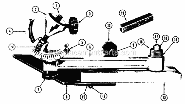 Craftsman 35123393 Saw Sharpener Attachment Unit Parts Diagram